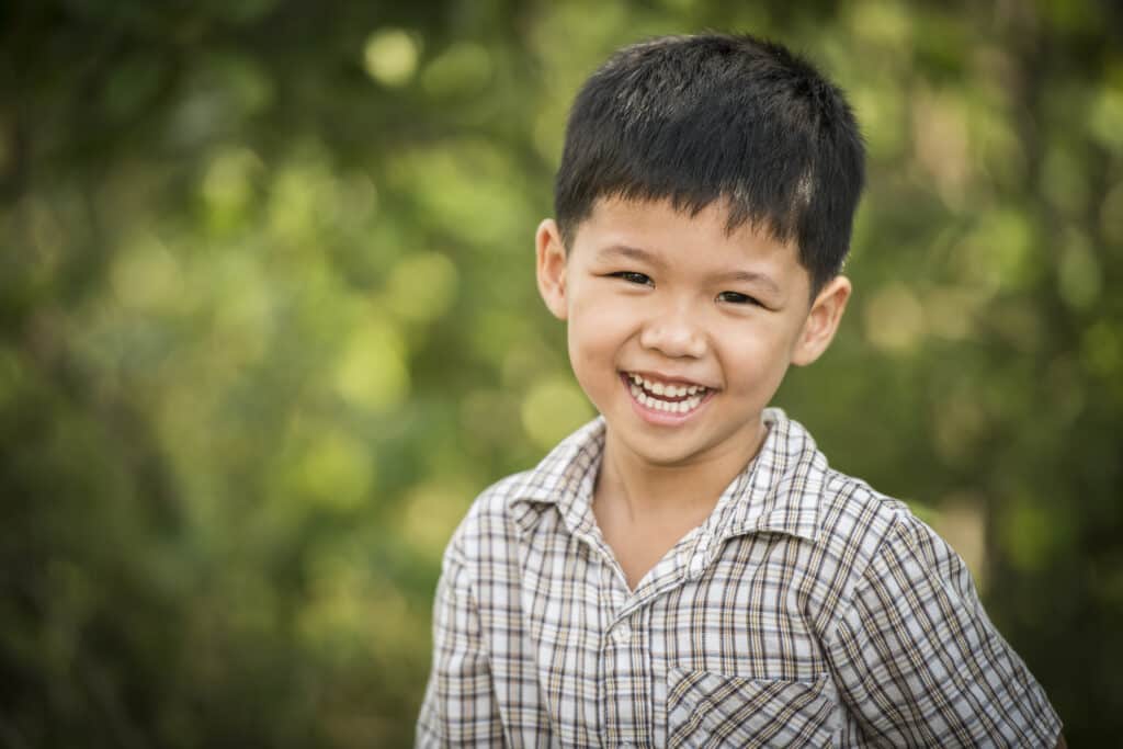 Boy smiling at Align Orthodontics in Suwanee, GA